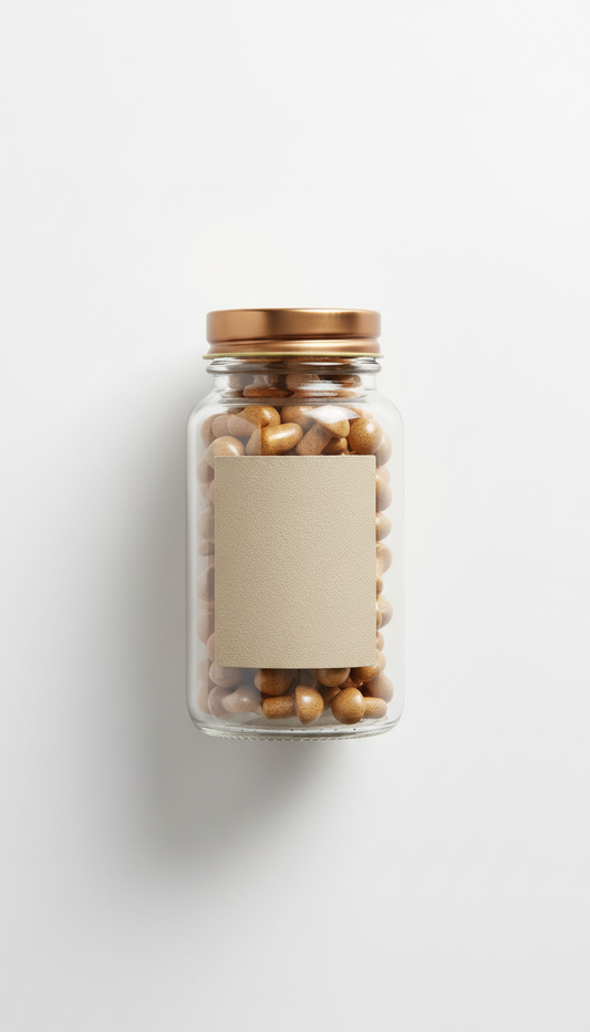 Cordyceps Performance Capsules Glass Jar